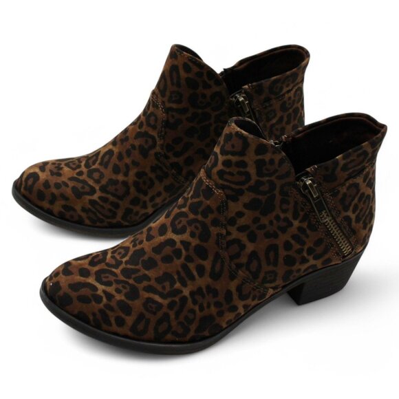 Sun Stone Womens Brown Animal Print Cushioned Breathable Slip Resistant Abby Rou - Picture 4 of 8